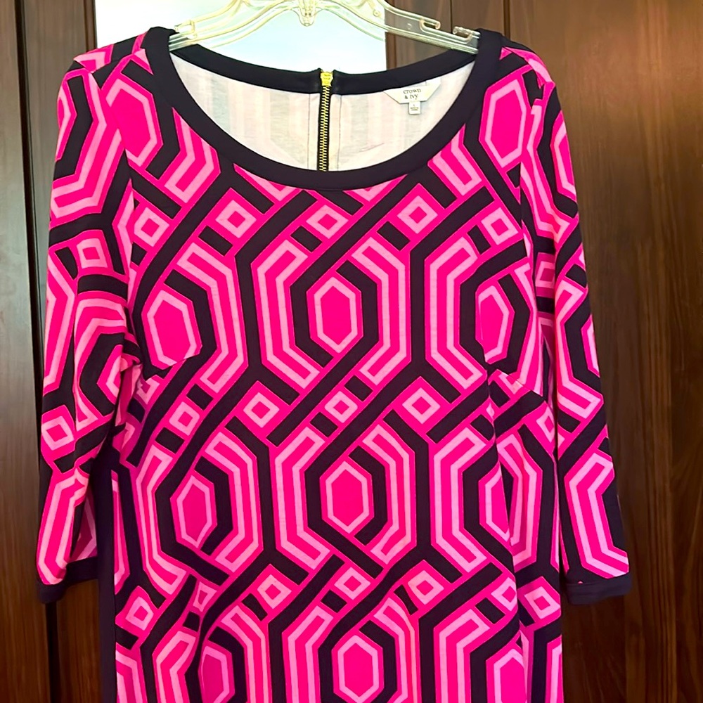 Crown & Ivy Pink Geo Dress
